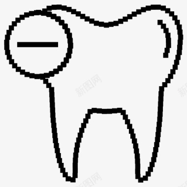 小牙齿牙齿清洁牙医图标