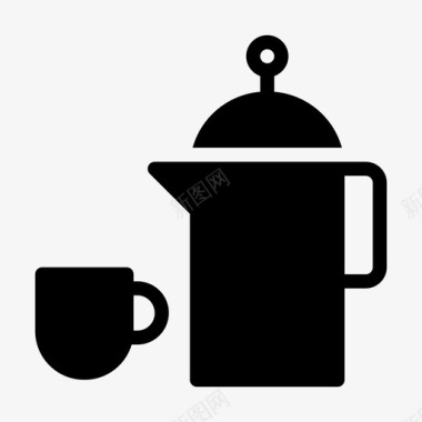 茶壶杯咖啡茶壶图标