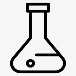 锥形线条锥形烧瓶烧杯实验高清图片