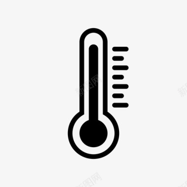 摄氏温度计摄氏度冷图标