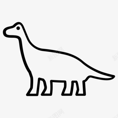 恐龙动物食草动物图标