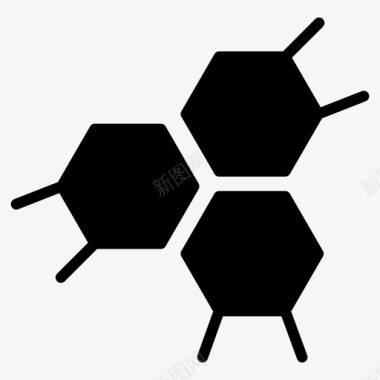 神经元细胞键原子细胞图标
