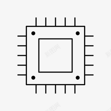 AI芯片cpu芯片计算机图标