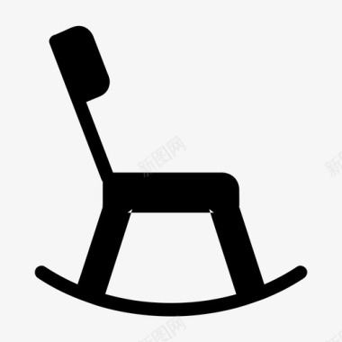 座椅摇椅家具内饰图标