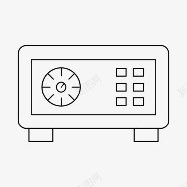 保险库保险库储物柜保险箱图标