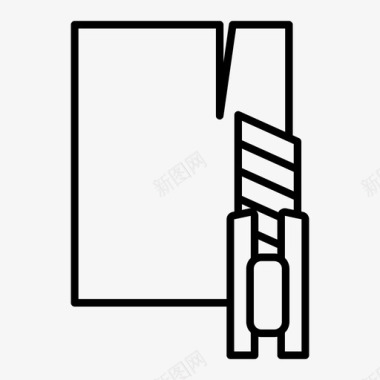 纸折的切割刀片切割机切割纸图标