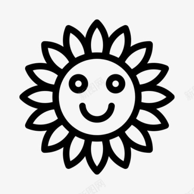 太阳儿童绘画图标