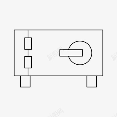 保险柜设计保险箱储物柜保安图标