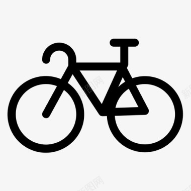 运动自行车配件运动图标