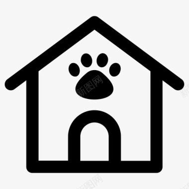 狗舍动物宠物之家图标