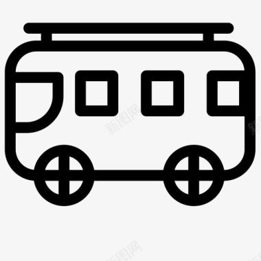 公共汽车运输车辆图标