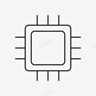 AI芯片cpu芯片计算机图标