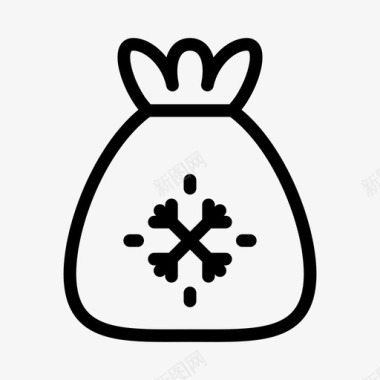 糖果袋美味雪人图标