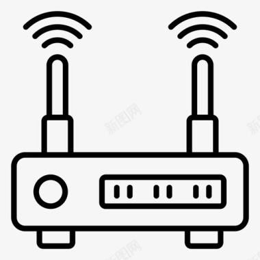 接入交换机wifi路由器接入路由器调制解调器图标