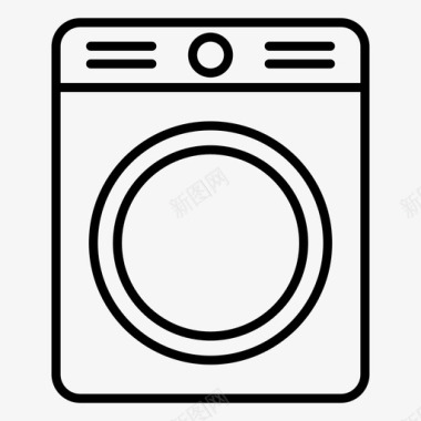 干衣机洗衣服务洗衣机图标