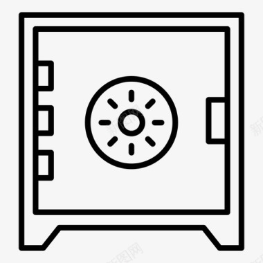 金库储物柜银行储物柜银行金库图标