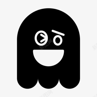 搞笑QQ表情鬼魂表情符号搞笑图标