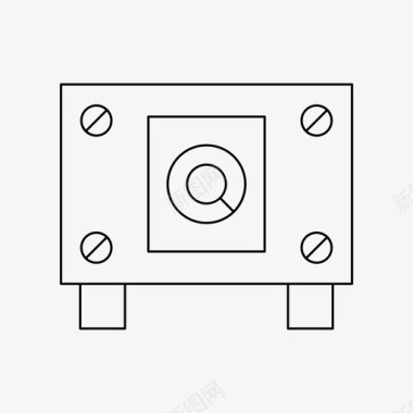 仓库保险库金融保险箱图标