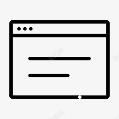 窗口浏览器应用程序流线型图标