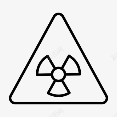 放射五角星辐射符号电磁辐射电离辐射图标