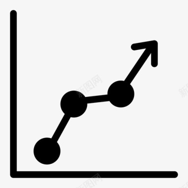 业务员讲解图表增长箭头图表图标