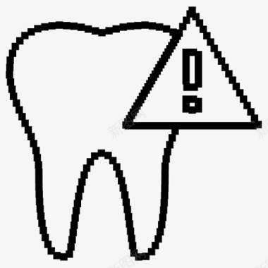 有关牙齿医疗小心牙科图标