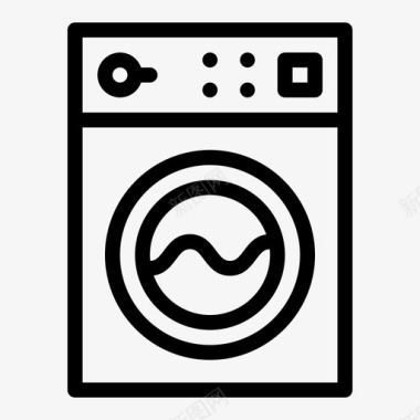洗衣机洗衣机布料电子产品图标