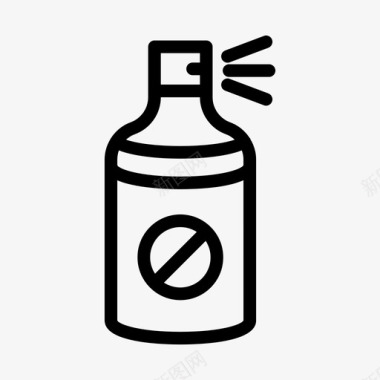 瓶罐喷雾瓶罐清洁图标