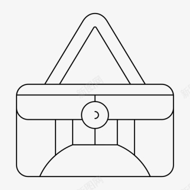 免扣饲料袋手袋奢侈品购物袋图标