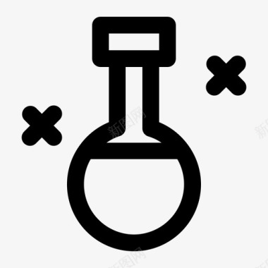 矢量药剂毒物药剂化学化合物图标