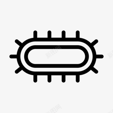 细菌滋生微生物细菌疾病图标