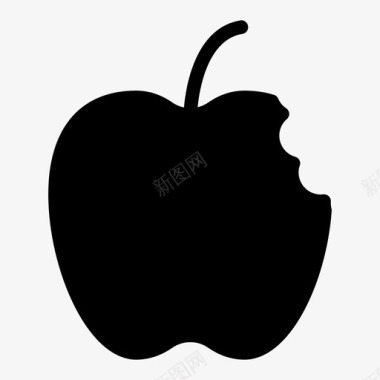 苹果健康吃食物图标