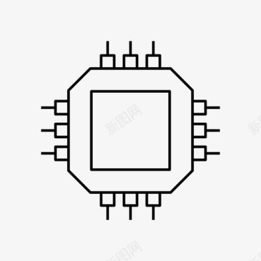 AI芯片cpu芯片计算机图标