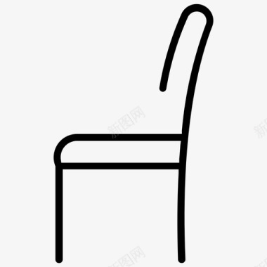 坐着椅子家具座位图标