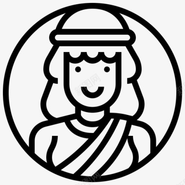 希腊女神女神女神图标