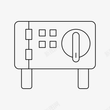 保险柜设计保险箱储物柜保安图标