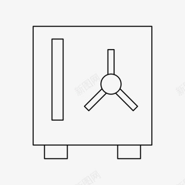 木头箱存款保险箱图标