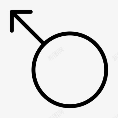 男性符号男性性征性别符号图标