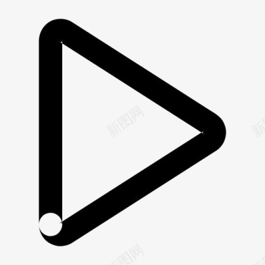 金融视频播放运行开始图标