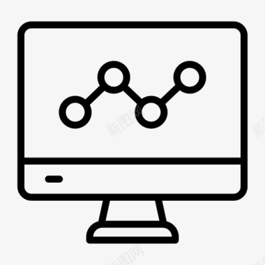 立体分析图分析图表屏幕图形监视器图标