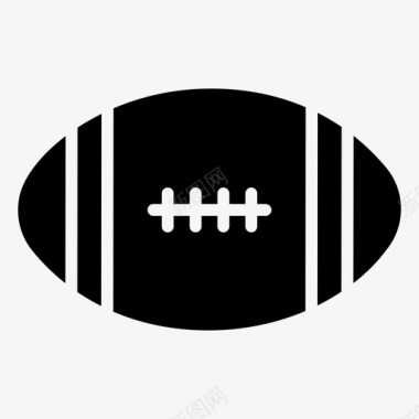 运动种类标志橄榄球橄榄球设备运动球图标