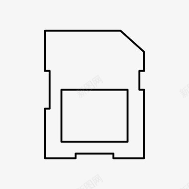 电脑SD卡sd卡内存microsd图标