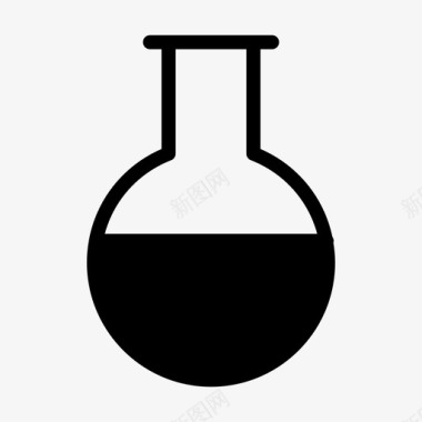 小烧杯烧杯实验室实验烧瓶图标