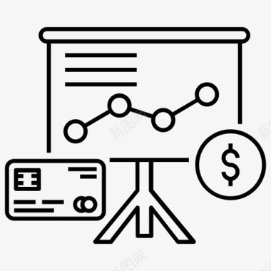 数据分析矢量图财务演示业务分析业务信息图图标