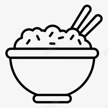 食物和饮料米饭熟饭料理图标