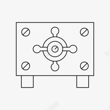 储物柜保险箱储物柜保安图标