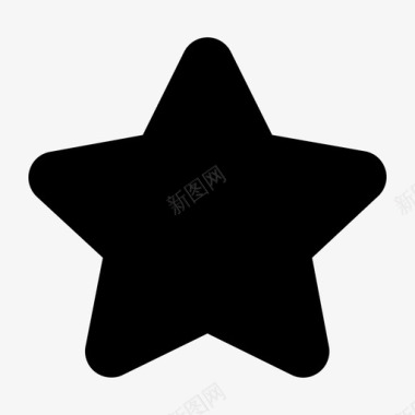 圆角五角星star图标