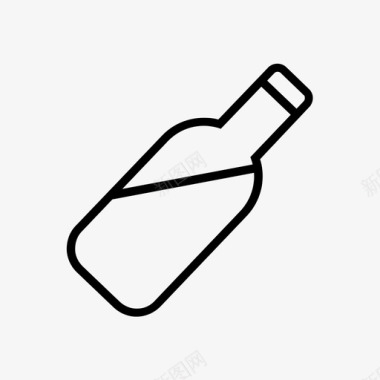 食物水瓶子饮料图标