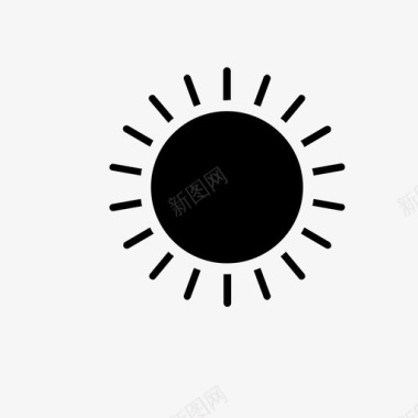 晴天图标太阳晴空晴天图标