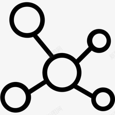 生物分子科学原子原子键电子图标